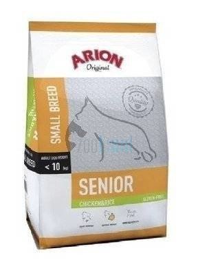 ARION Original Senior Small Breed Chicken & Rice 7,5kg + Überraschung für den Hund