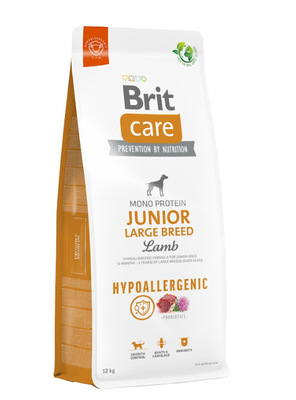 BRIT CARE Dog Hypoallergenic Junior Large Breed Lamb 12kg + LAB V 500ml -5% billiger!!!