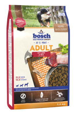 Bosch Adult - Lamm & Reis 3kg +Überraschung für den Hund