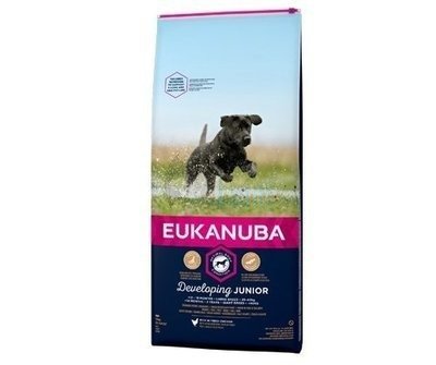 EUKANUBA Developing Junior Large Huhn 15 kg+Überraschung für den Hund