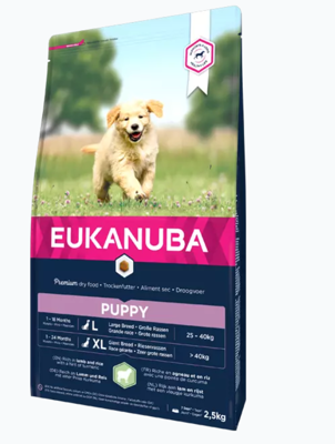 EUKANUBA Puppy&Junior Lamb&Rice Large Breeds 12kg + Animonda 400g