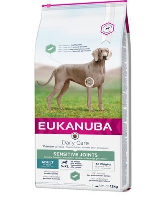 Eukanuba Daily Care Sensitive Joints 12 kg + Überraschung für den Hund