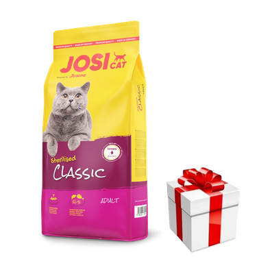 JOSERA JosiCat Classic Sterilised 18kg+  überraschung für die Katze 