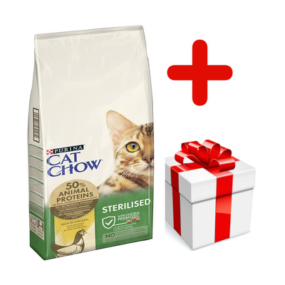 PURINA Cat Chow Special Care Sterilised 15kg + Überraschung für die Katze