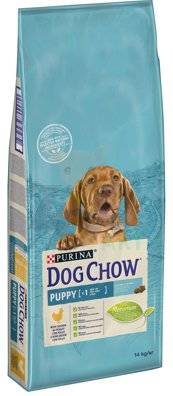 PURINA Dog Chow Puppy Chicken 14kg + Dolina Noteci 100g