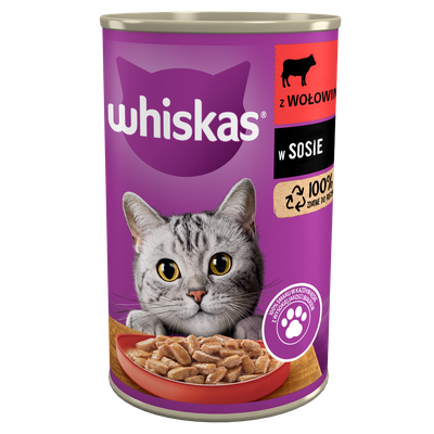 Whiskas Adult mit Rindfleisch in Katzensauce 6x400g