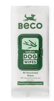  BECO Bambustücher für Hunde – 100 % kompostierbar 80 Stk