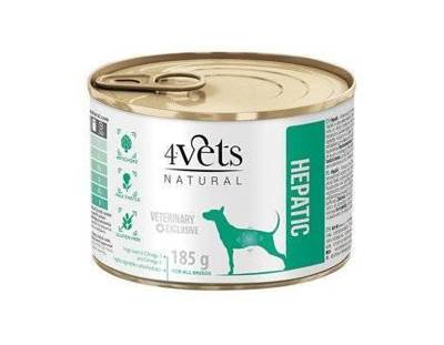 4 Vets Dog Hepatic 12x185g