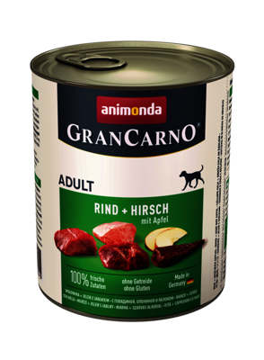 Animonda Dog GranCarno Adult Rind, Hirsch und Apfel 6x800g