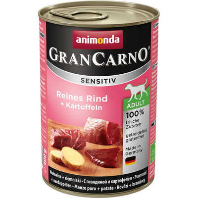 Animonda Dog GranCarno Sensitiv Adult Reines Rind und Kartoffeln 400g
