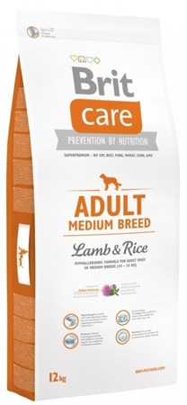 BRIT CARE Adult Medium Breed Lamb & Rice 12kg
