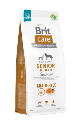 BRIT CARE Dog Grain-free Senior & Light Salmon 12kg