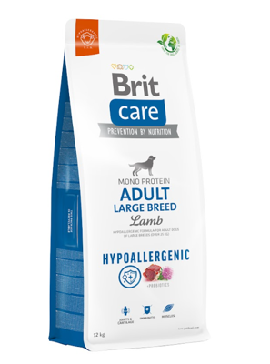 BRIT CARE Dog Hypoallergenic Adult Large Breed Lamb 12kg + Überraschung für den Hund