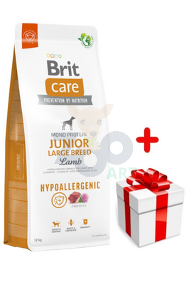 BRIT CARE Dog Hypoallergenic Junior Large Breed Lamb 12kg + Überraschung für den Hund