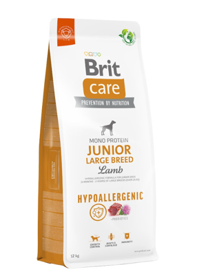 BRIT CARE Dog Hypoallergenic Junior Large Breed Lamb 2x12kg