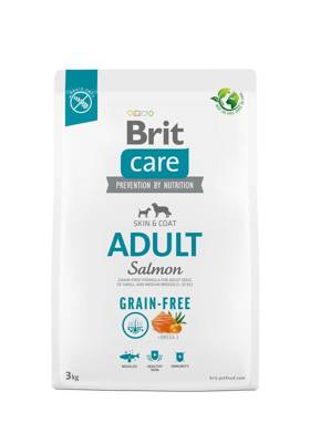 BRIT CARE Grain-free Adult Salmon 3kg + Überraschung für den Hund