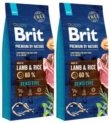BRIT Premium By Nature Sensitive Lamb 2x15kg