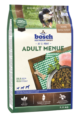 Bosch Adult Menue 3kg +Überraschung für den Hund