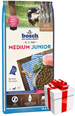 Bosch Medium Junior 15 kg+Überraschung für den Hund