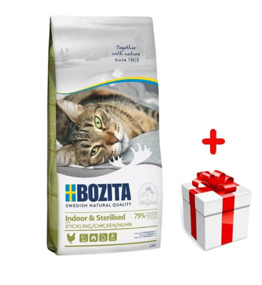 Bozita Trockenfutter Indoor & Sterilised Huhn 2kg+ Überraschung für die Katze