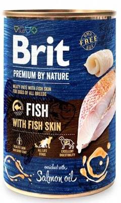 Brit Premium von Natur Fisch mit Fischhaut 6x400g