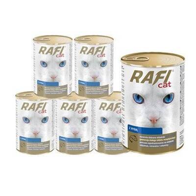 DOLINA NOTECI RAFI Cat Häppchen mit Fischfleisch in Sauce 12x415g 