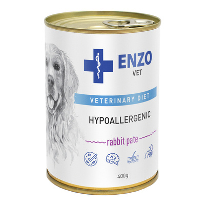 ENZO VET Hypoallergenes Futter mit Kaninchen für Hunde 400g