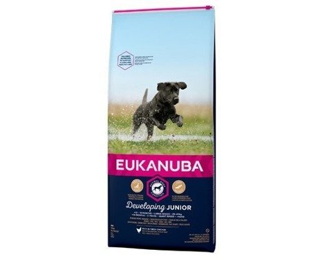 EUKANUBA Developing Junior Large Huhn 15 kg+Überraschung für den Hund