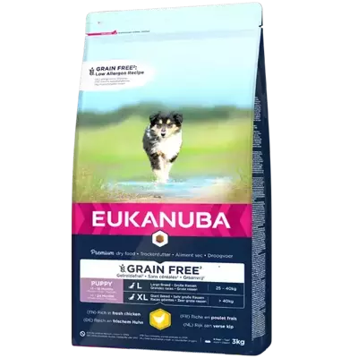 EUKANUBA Puppy Chicken L/XL Grain Free 2x3kg 