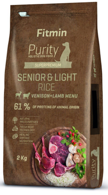 Fitmin Purity Rice Senior & Light Venison & Lamb 2kg 