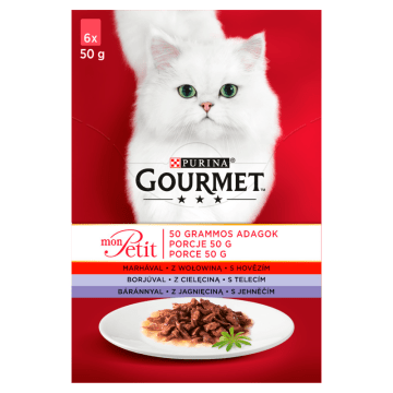 GOURMET mon Petit Katzenfutter - MIX Fleisch 6x50g