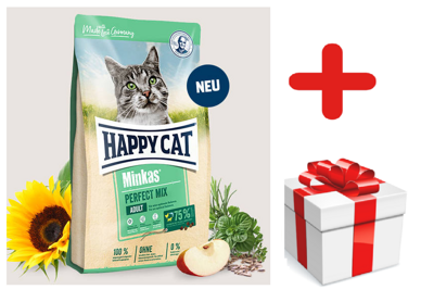 HAPPY CAT Minkas Perfect Mix 4kg + Überraschung für die Katze