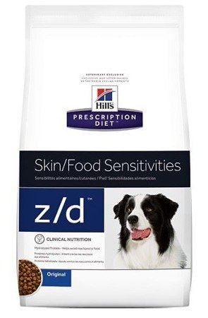 HILL'S PD Prescription Diet Canine z/d  Food Sensitivities 3kg+Überraschung für den Hund