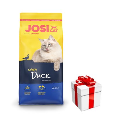 JOSERA JosiCat Crispy Duck 10 kg+überaschung für die Katze 
