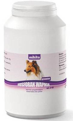 MIKITA Calciumphosphat + Vitamin A + D3 Granulat - Vitamin- und Mineralstoffpräparat für Hunde 500g