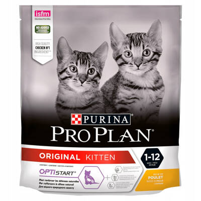 PRO PLAN Kitten Healthy Start Kitten Food reich an Huhn 400+400g FREE