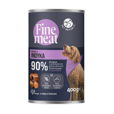 PetRepublic Fine Meat Putenfleischschale 400g für Hunde