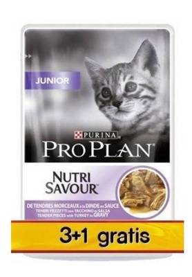 Purina Pro Plan Junior Truthahn 4x85g (3+1 FREE)