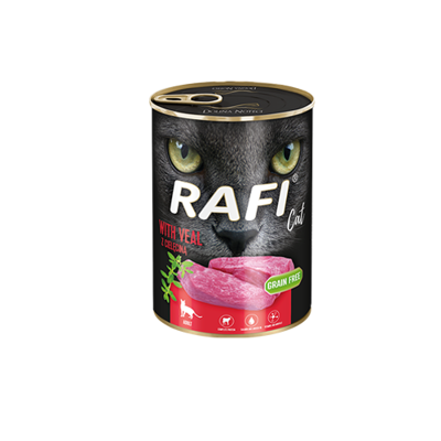 RAFI Cat Adult mit Kalbfleisch 12x400g