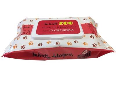 SalviettZOO - Hunde- und Katzenpflegetücher 50 Stück (Chlorhexidin)