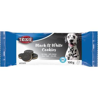 TRIXIE Black White Cookies, Hundekekse mit Huhn 4 Stück/100 g