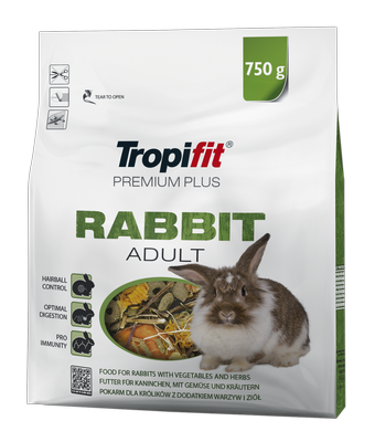 TROPIFIT Premium Plus RABBIT ADULT 750g - für Kaninchen