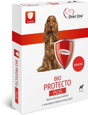 Über Zoo Halsband BIO PROTECTO Plus für mittlere Hunde 60cm