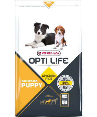 VERSELE-LAGA Opti Life Puppy Medium 1kg - mit Huhn - für Welpen mittlerer Rassen