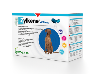 VETOQUINOL Zylkene 450 mg -10 Tabletten für Hunde mit einem Gewicht von 15-60kg