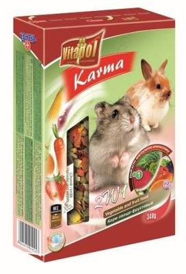VITAPOL Futter für Hamster und Kaninchen 2in1 340g
