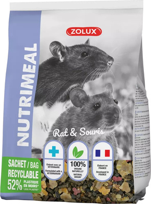 ZOLUX NUTRIMEAL 3 mix für Mäuse, Ratten 800 g