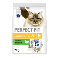 PERFECT FIT (Sensitive 1+) 7kg truthahnreiches Katzentrockenfutter für ausgewachsene Katzen